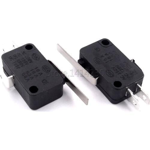 100PCS Limit Switch V-15-1C25 Microswitch Stroke With Longer Handle For Pedal Sealing Machine AC 250V 16A DC 250V 0.3A