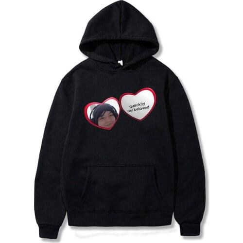 2021 popular Casual Anime Quackity My Beloved Streetwear Fashion High Quality Sweatshirt Cool Couple Hoodies Lounge Clothes