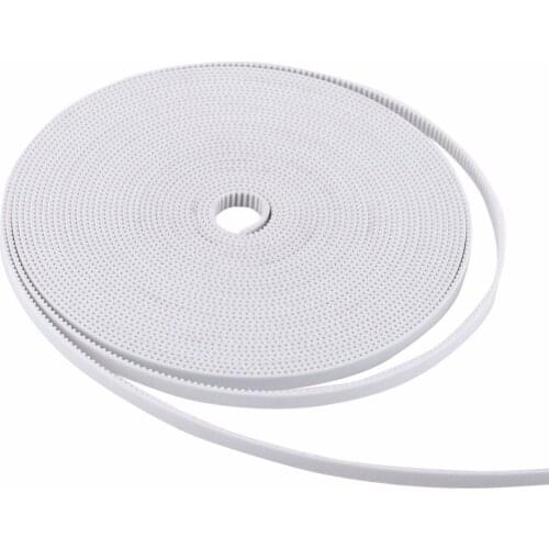 2GT-6 10M White Open Timing Belt Width 6mm PU with Steel Core Printer Accessory