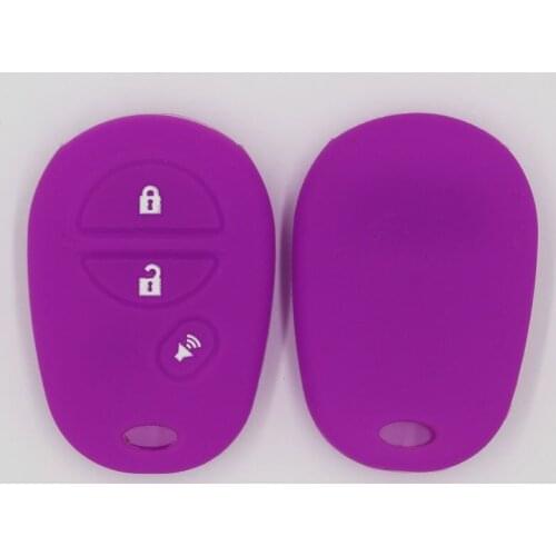 4PC *3 button Key Case Silicone Protect Shell For Toyota Highlander Prius V Venza Land Cruiser Camry