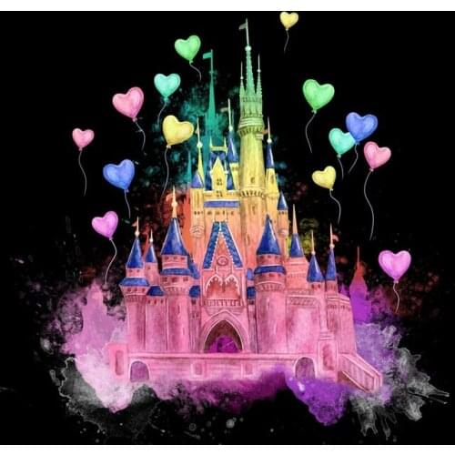 5D Full Round Diy Diamond Painting Magic Castle Nursery Gift Cross Stitch Kit Mosaic Picture of Rhinestone Embroidery home decor