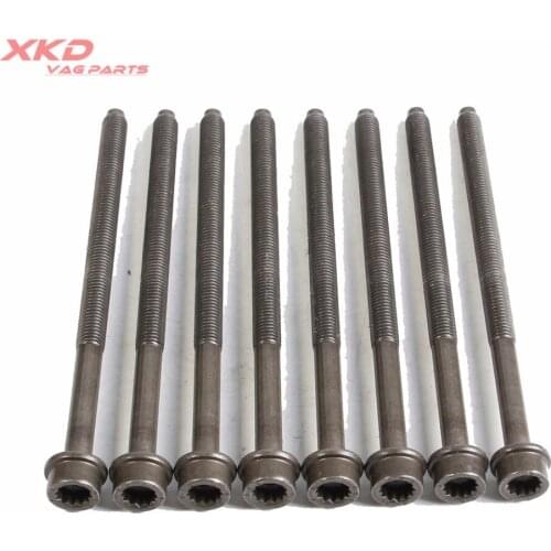 8pcs Engine Cylinderhead Bolts Set For V-W Touare-g 3.0L A-UDI A4 A6 A8 Q5 Q7 M10*170 WHT 005 739