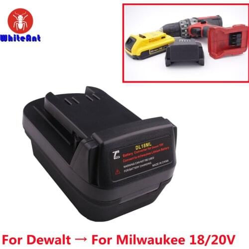 For Dewalt 18V 20V max Battery Adapter convert to for Milwaukee M18 18V tool use