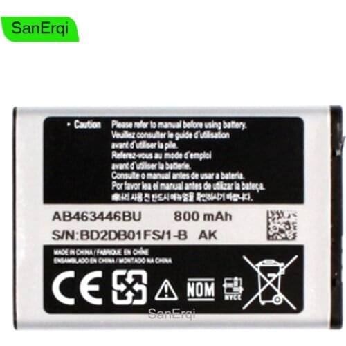10PCS/ LOT AB463446BU AB463446TU Battery For Samsung S139 F299 E1200M M628 X520 F258 E878 SGH-B108 SGH-L258 GH-M310 800mAh
