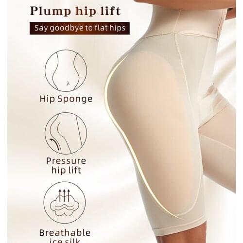 Booty Butt Lifter High Waist Trainer Thigh Women Shapewear Seamless Panties With Hook Push Up Ass Lift Hips Pads Faja Pants