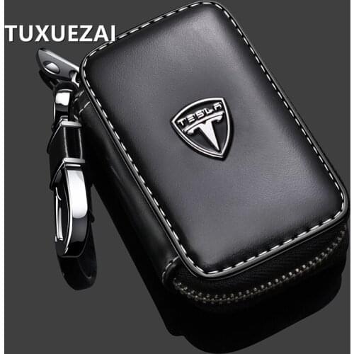 For Tesla logo key cover is suitable for Tesla Tesla MODEL3 key case MODEL-X MODELS Car key shell protective cover with logo