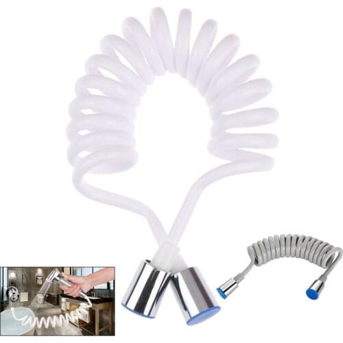 Black grey Spring Flexible Retractable Hose For Shower Head Toilet Bidet Shower Water Pipe