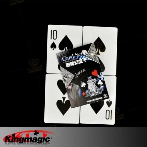 Four Cards for Big Card Classic magic props 5pcs each lot