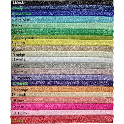 Glitter Baby Elastic Headband 36cm Multicolor Infant Toddler Hairband for Gift Party Fashion Hair Accessories for Kids