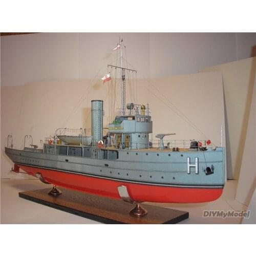DIYMyModeI General Haller gunboat DIY Handcraft Paper Model Kit HandmadeToy Puzzles Gift Movie prop