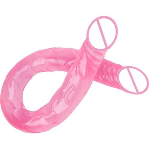 55cm Double-Headed Dildo Multicolor Optional Erotic Sex Toys Adult Products Lengthened Penis Female Vagina Anus G Masturbation