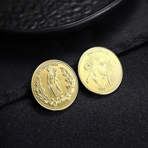 John Wick Cosplay Coin Collect Gold Coins Keanu Charles Reeves Hotel Du Continent Award Currency Alloy Props Velcro Armband