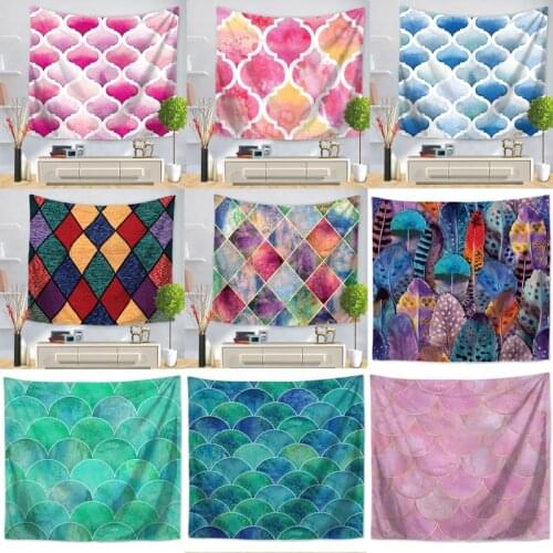 Mermaid Tapestry Beauty Sea Beach Landscapes Wall Hanging Tapestries Home Decor Rectangle Bedroom Wall Art Tapestry