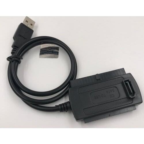 USB to IDE Sata Cable USB 2.0 Sata Cable Converter For 2.5 3.5 Hard Drive Disk HDD Black 50cm
