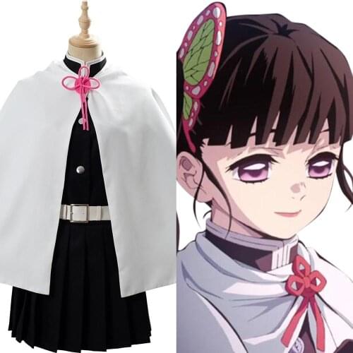 Demon Slayer Kimetsu no Yaiba Tsuyuri Kanawo Cloak Cosplay Costume Dress Cape Suit Halloween Carnival Costumes