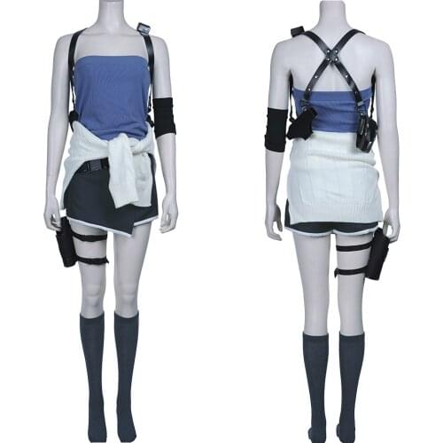 Evil 3 Remake Jill Valentine Cosplay Costume Uniform Outfits Halloween Carnival Suit