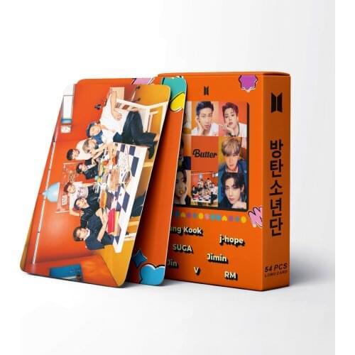 KPOP 54PCS/SET South Korean Groups Bangtan Boys Lomo Card Poster New Album BUTTER 8th Anniversary Meeting PhotoCard Cards