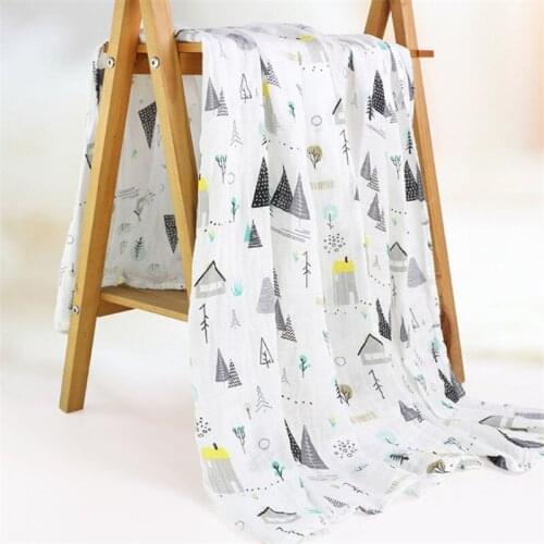 Multi-use Cotton Baby Swaddle Blankets high Quality Blanket Infant Wraps Double Layer Gauze Wrap