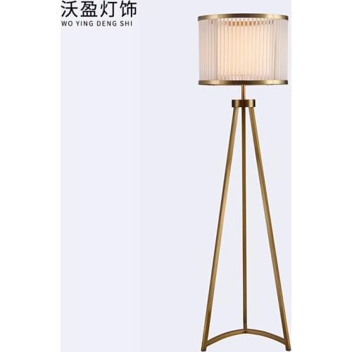 Nordic stainless steel acrylic floor lamp personality simple post-modern living room bedroom study club high-end lamps