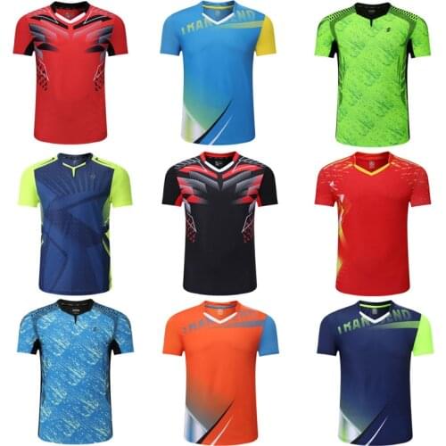 New 2019 Badminton shirt Sportswear Tennis shirt Women/Men,Table tennis Shirts,tennis jersey clothes,Qucik dry tennis shirt 3903