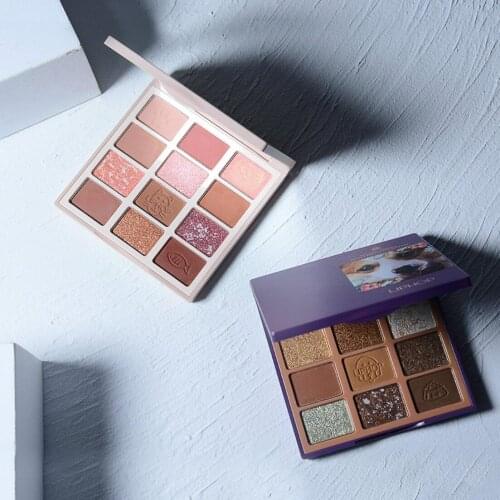 12 Colors Animal Eyeshadow Palette Matte Pearl Sequins Mashed Potatoes Waterproof Non-Stick Powder Long Lasting Eyeshadow