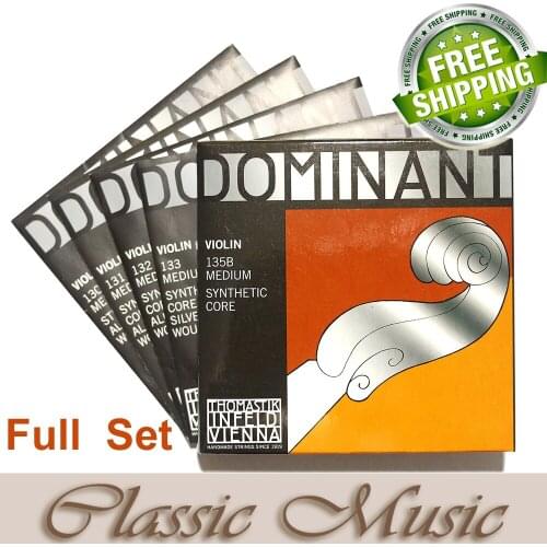 Thomastik Dominant 135B Violin Strings Full Set 4/4 Medium. Made in Austria. free shipping