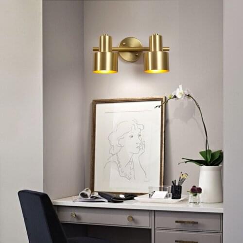 Postmodern personality Scandinavian minimalist designer bathroom bedroom lens headlight study fashion wall lamp, 9995