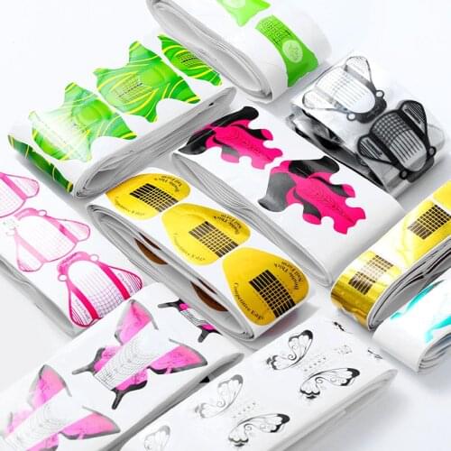 Professional Nail Extension UV Gel Tips Extension Builder Form Guide For Nail Extension Stencil Manicure Beauty Nail Art Tools