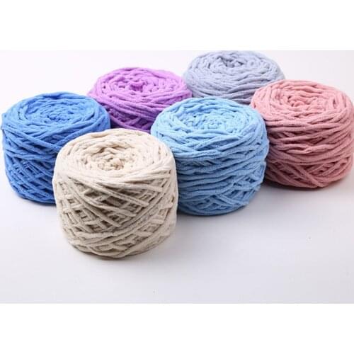 Wool icicle hook shoe thread Scarf thread hook cushion blanket Chenille icicle wool crochet shoes Knitting scarf Hook cushion kn