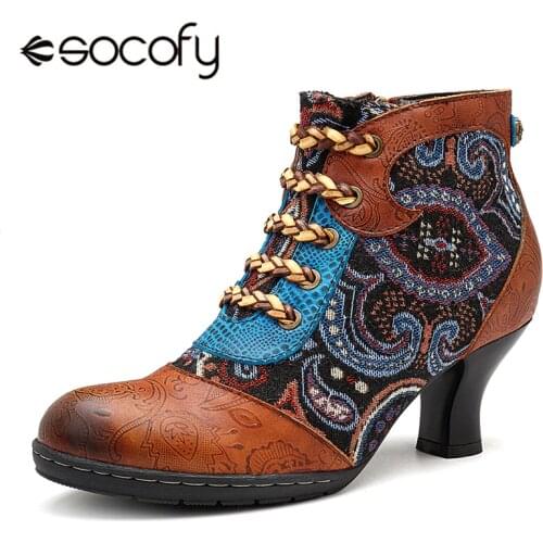 Socofy Women's Ankle Boots