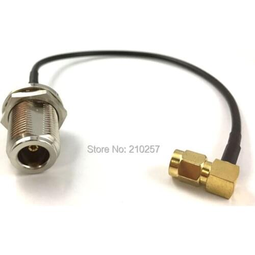 5pcs Sma to N Jumper Cable RG174 20cm Sma Male Right Angle to N Female Connector Cord for Huawei 4G Modem