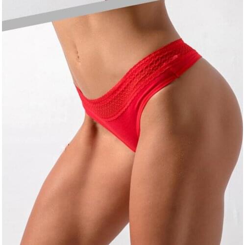 Hot Erotic Porno Thong Women Sexy Bikini G-String French Lace Fabric Panties Underwear Seamless Briefs Underpants Femme Lingerie