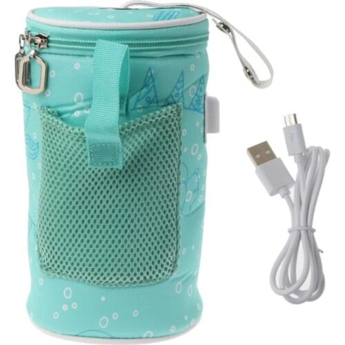 USB Baby Bottle Warmer Heater Insulated Bag Travel Cup Portable In Car Heaters Drink Warm Milk Thermostat Bag For Feed Newborn