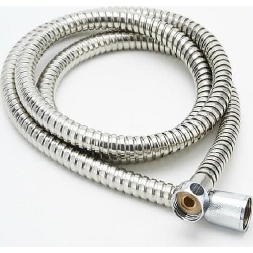 1.5m Handheld Shower Hose Soft Shower Pipe Silver Color Common Flexible Bathroom Water Pipe Stainless steel