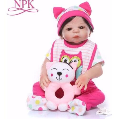 19inch 48CM Boneca Full body soft silicone Vinyl bebes Reborn Baby Doll Toys Lifelike Child Birthday Xmas Gift HOT TOY for girl
