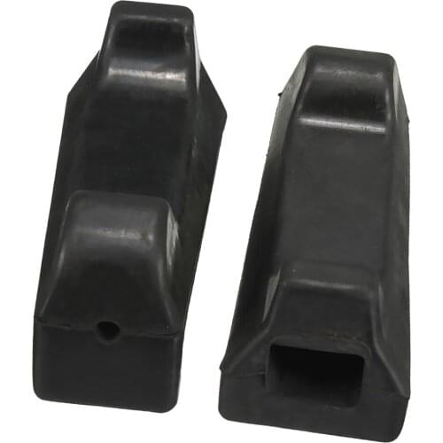 2 Packs Black Motorcycle Rubber Foot Peg Rest Pedals Floor Boards Compatible for Yamaha YBR125