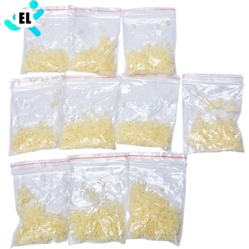 2500PCS/10bags Fish Tackle Rubber Bands For Fishing Bloodworm Bait Granulator Bait Fishing Accessories Red/Yellow Random