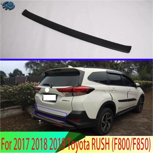 For 2017 2018 2019 Toyota RUSH (F800/F850) Car Accessories Plastic rear bumper protection window sill outside trunks decorative