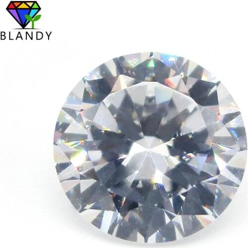 White Cubic Zirconia Free Shipping 1000pcs per lot 1.5mm Round Shape Machine Cut CZ Stone Synthetic Gems For Jewelry
