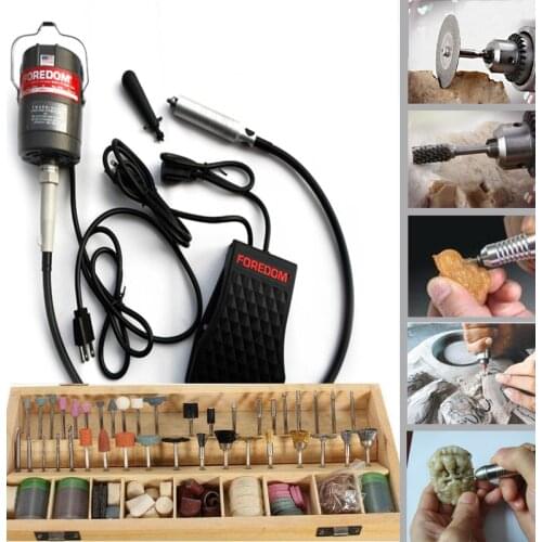 FREE SHIPPING new 110v 220V Foredom Flex Shaft Grinder Dremel polishing Motor jewelry tool equipment Rotary accessory 1/8" Shank