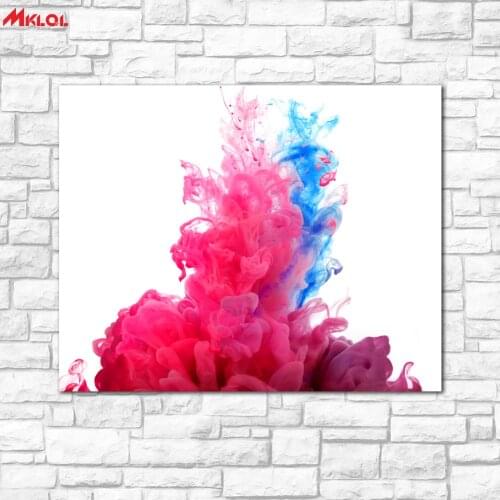 Large Art Red and blue Symphony painting Painting For Living Room Home Decoration Oil Painting On Canvas Wall Painting no fram