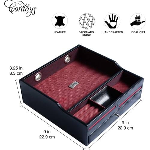 Cordays - Deluxe Desk Valet and Watch Box