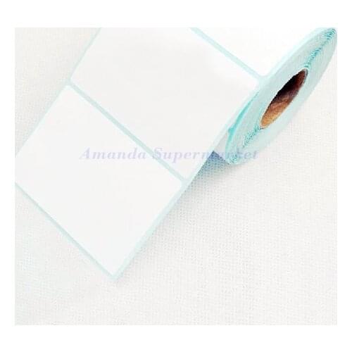 Label 75*40 mm 730 Pcs/Roll Thermal Label Blank Label For Supermarket Logistics Barcode Price Label High Quality