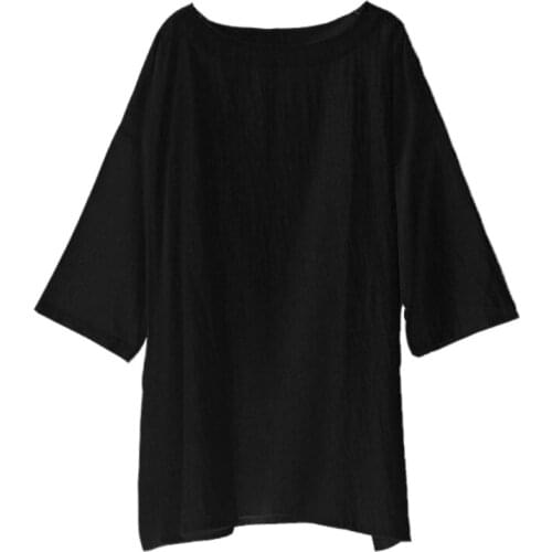 Mens classic simple thin short sleeve T shirt Mens loose large size T shirt cotton linen half sleeve top