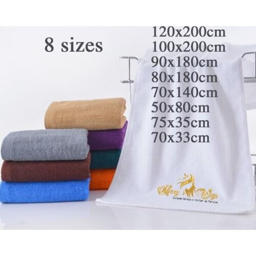 12pcs Embroidery Towel Cotton Bath Towel Custom Embroidered Face Towel Personalized Customized Sports Beach Towel With Logo Soft