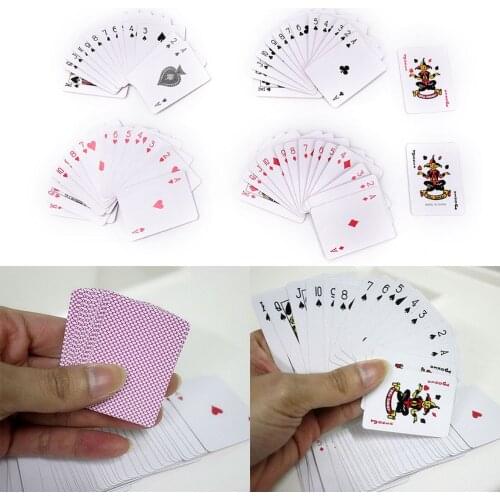 Gmarty 1Set/54pcs Poker Small Playing Cards Family Game Travel Game Board games 5.5*4cm