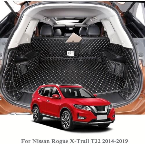 For Nissan Rogue X-Trail T32 2014-2019 Car Boot Mat Rear Trunk Liner Cargo Floor Carpet Tray Protector Internal Accessories Mats