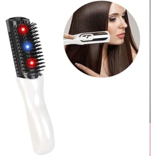 Infrared light wave hair fixing laser hair comb hairdressing vibration health care hair care electric massage instrument