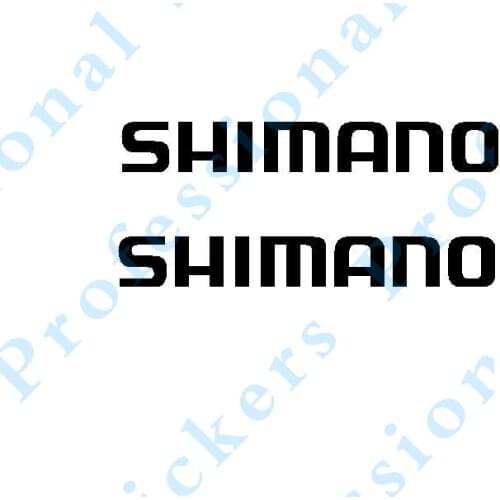 Hot Sell Personality Car Stickers 2Pcs Shimano Die Cut Decals Car Window Accessories Auto Decorative Stickers PVC 12cm X 4cm