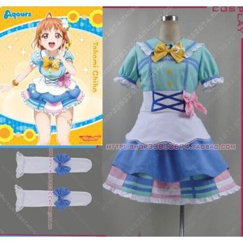 Love Live! Sunshine!! Aqours Chika Takami Cosplay costume Dresses
